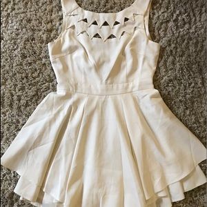 White Fit and Flare Dress